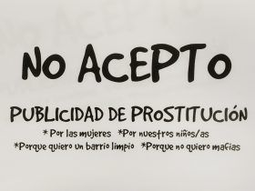 Flyer de la campaña NO ACEPTO publicidad de prostitución