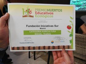 Diploma de finalista del Premio Huertos Educativos Ecológicos